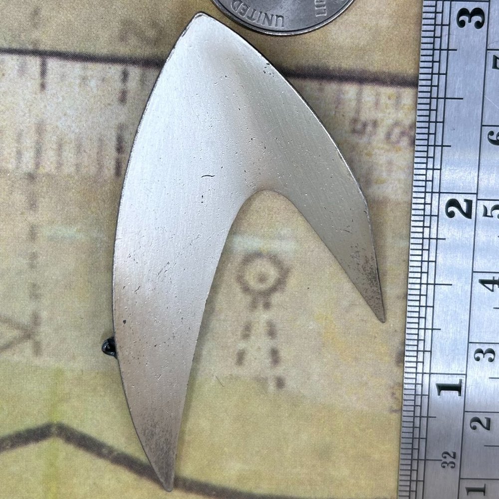 1960s Vintage Estate Silver Modernist Abstract Atomic Space Age Brooch Pin